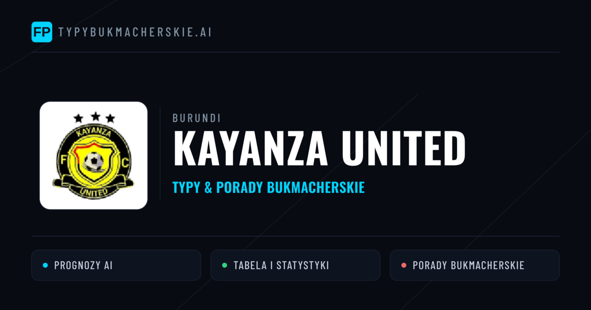 Kayanza United Typy i statystyki