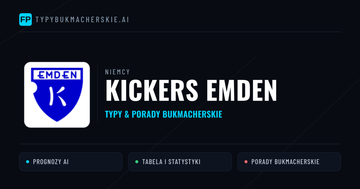 Kickers Emden Typy i statystyki