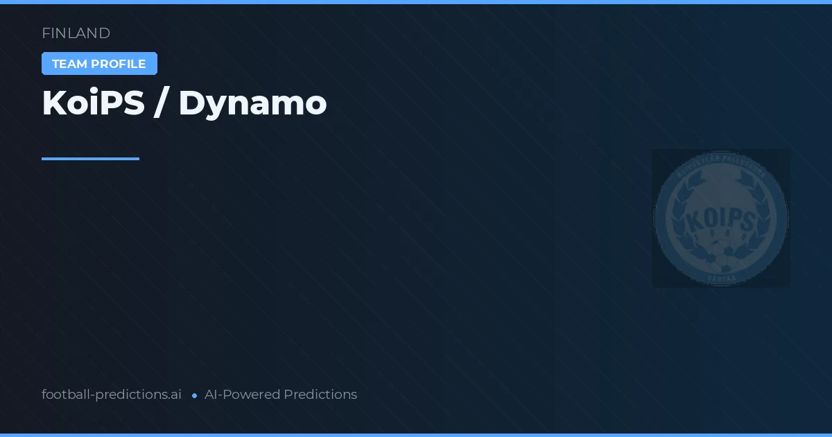 KoiPS / Dynamo Typy i statystyki