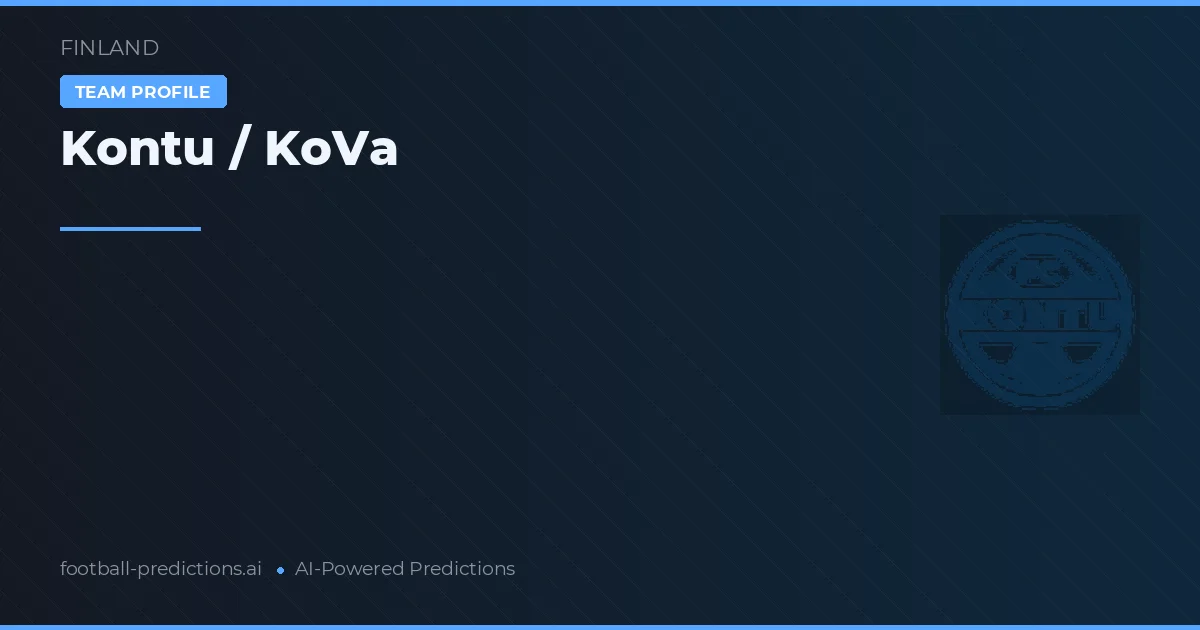 Kontu / KoVa Typy i statystyki