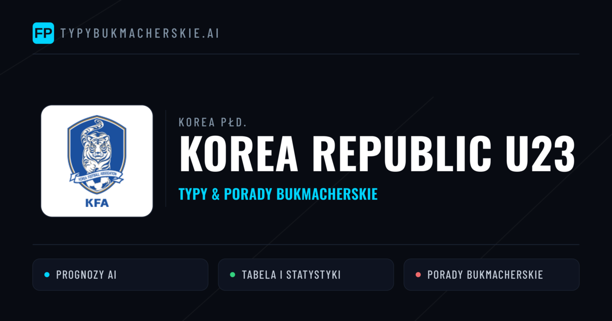 Korea Republic U23 Typy i statystyki