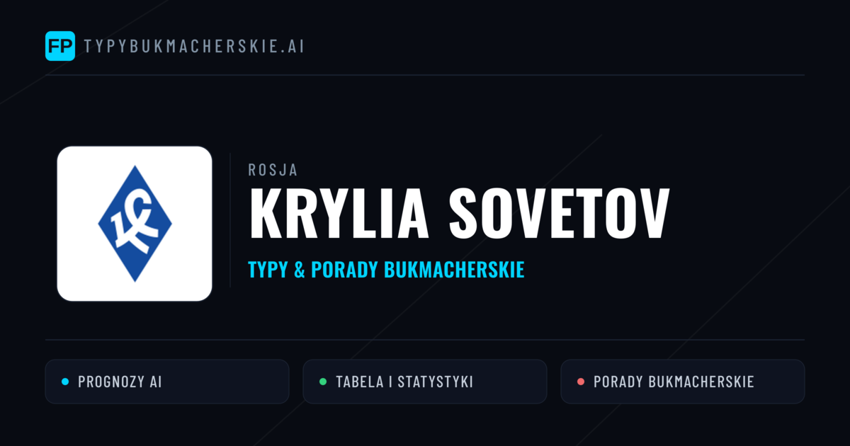 Krylia Sovetov Typy i statystyki