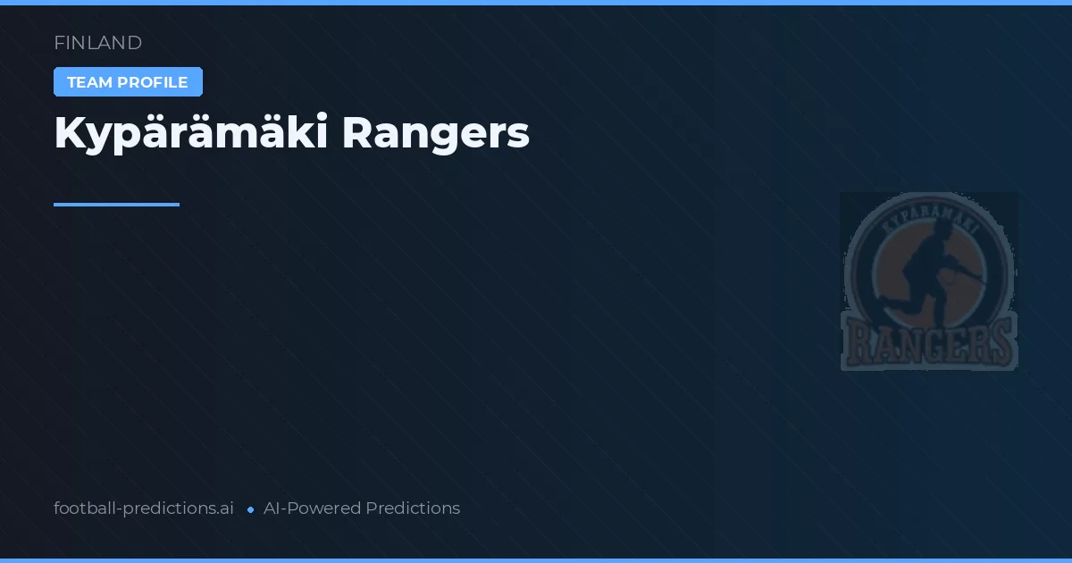 Kypärämäki Rangers Typy i statystyki
