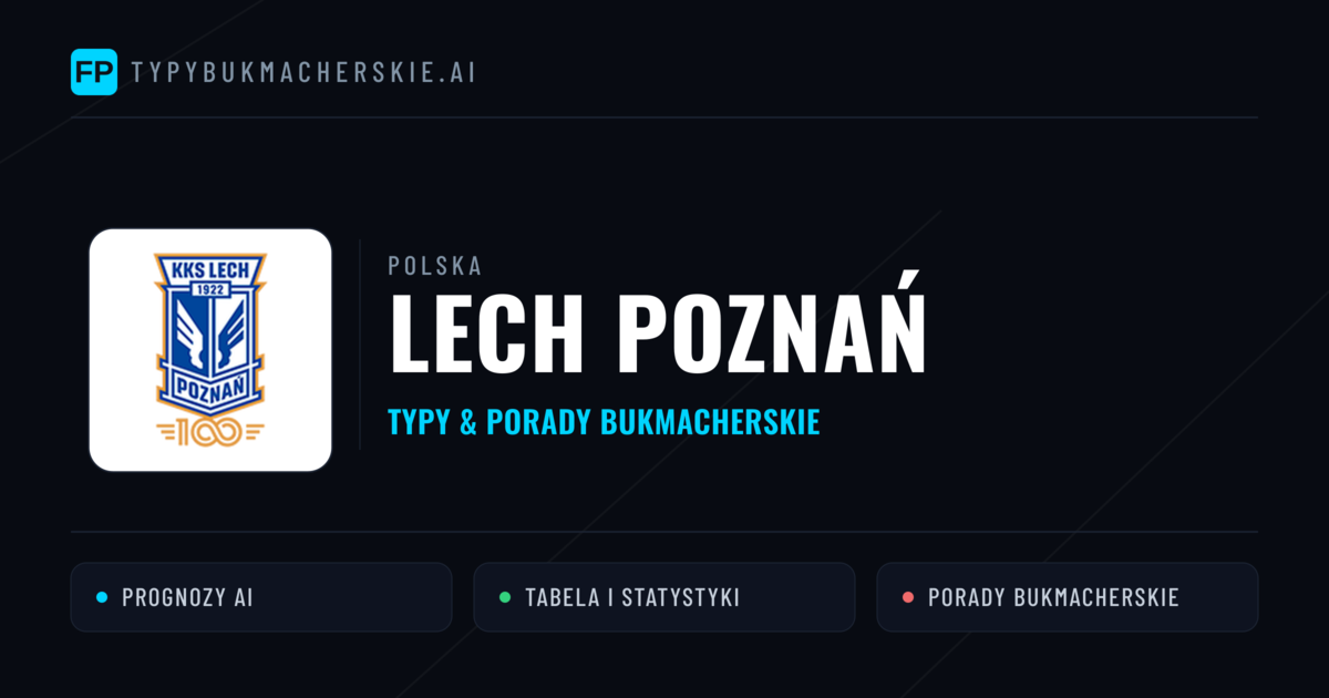 Lech Poznań Typy i statystyki