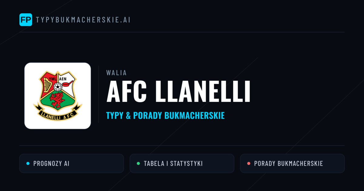 AFC Llanelli Typy i statystyki