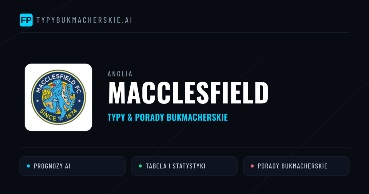 Macclesfield Typy i statystyki
