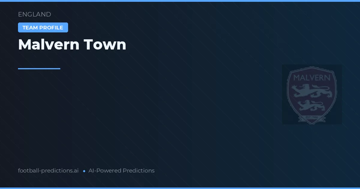 Malvern Town Typy i statystyki