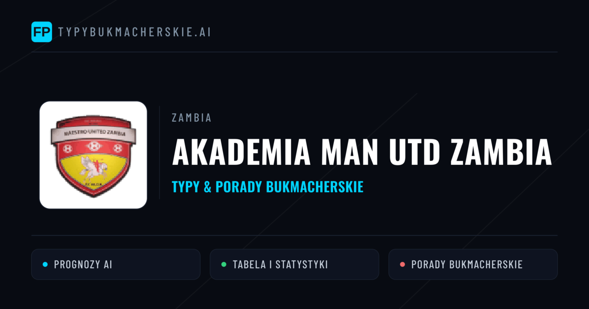 Akademia Man Utd Zambia Typy i statystyki