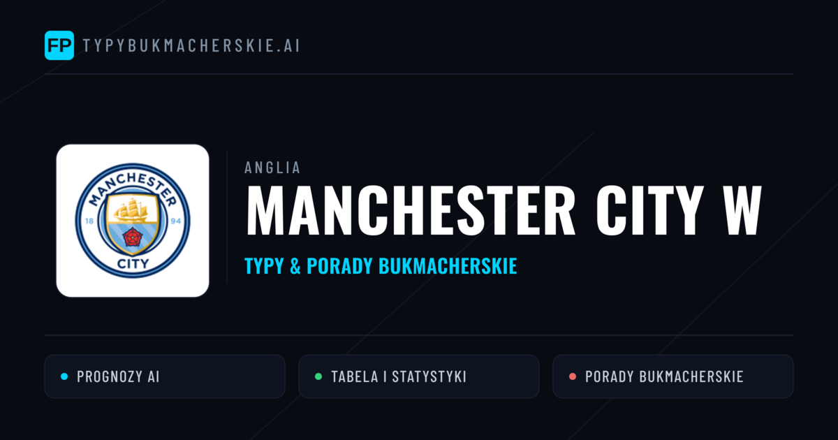 Manchester City W Typy i statystyki