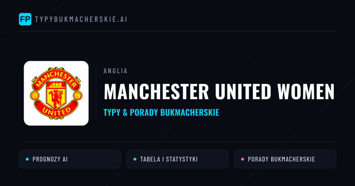 Manchester United Women Typy i statystyki