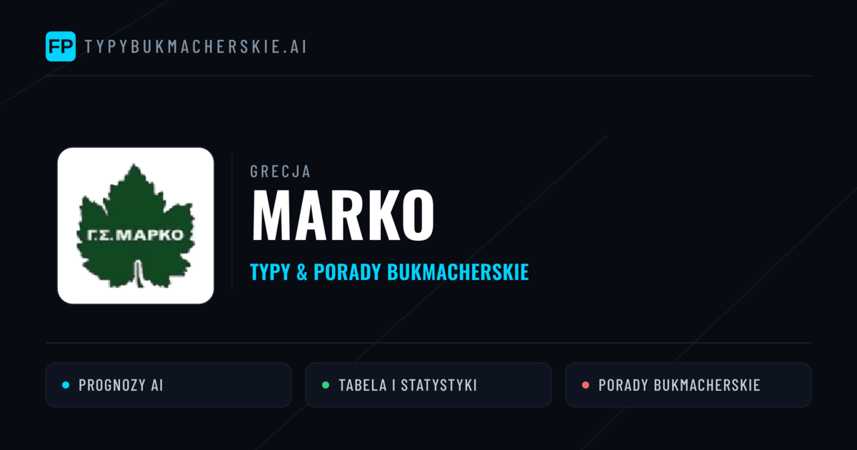 Marko Typy i statystyki