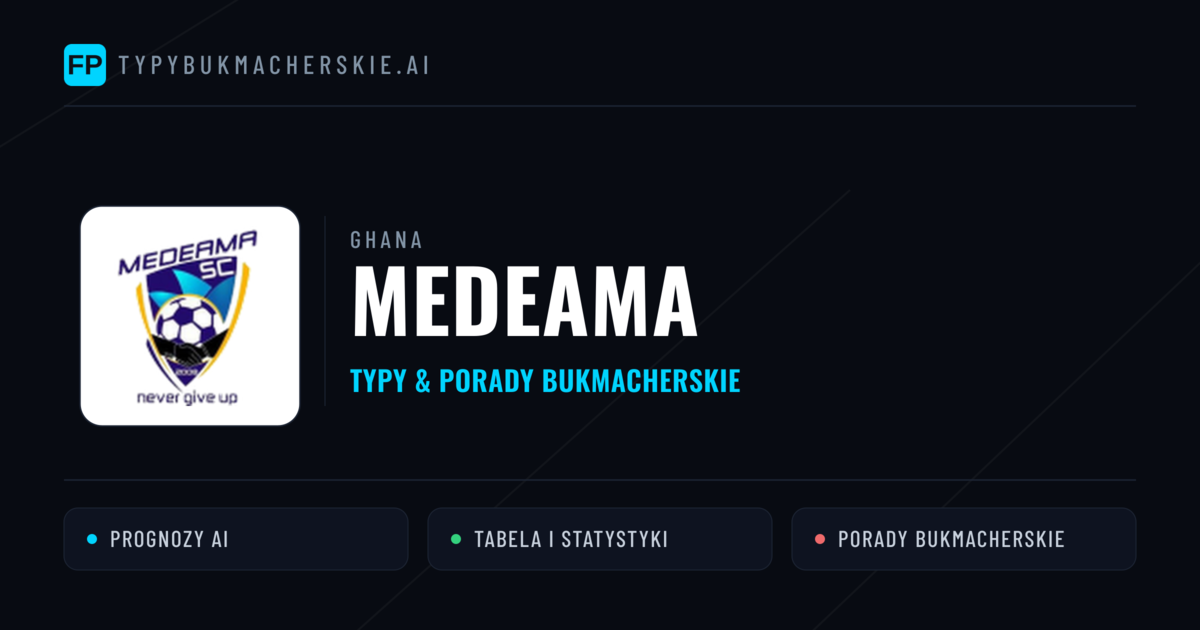 Medeama Typy i statystyki