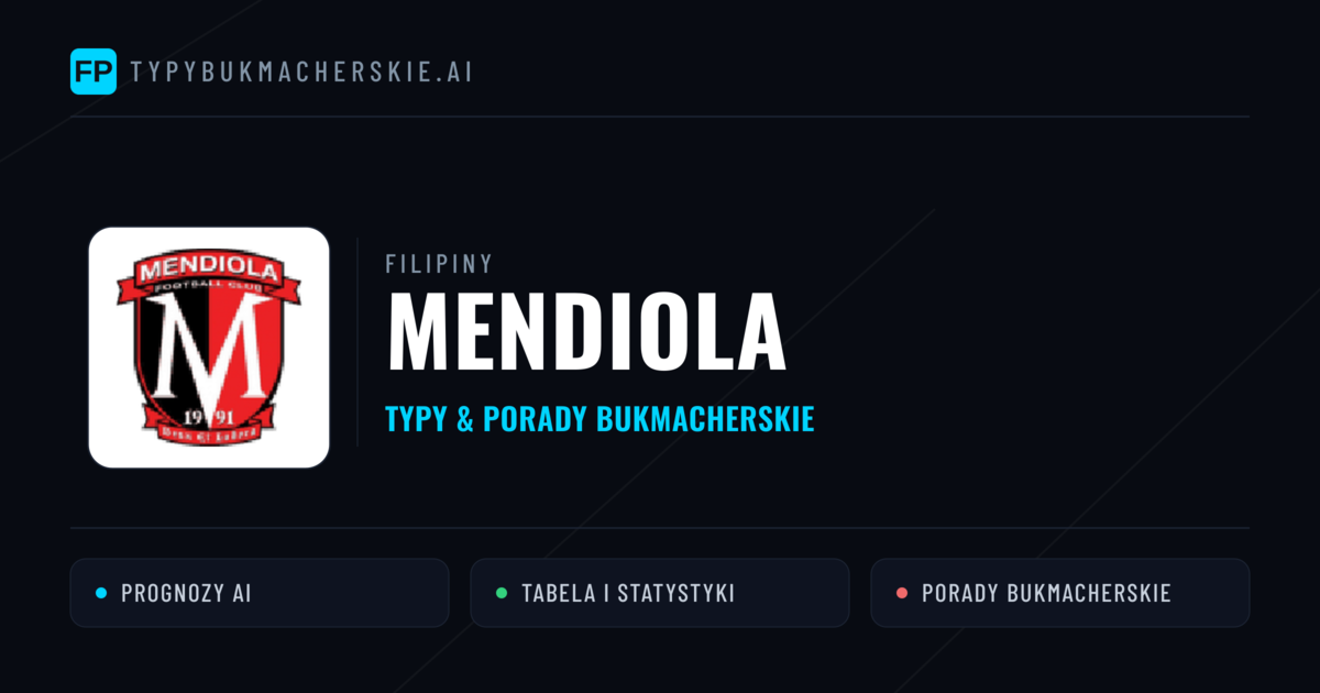 Mendiola Typy i statystyki