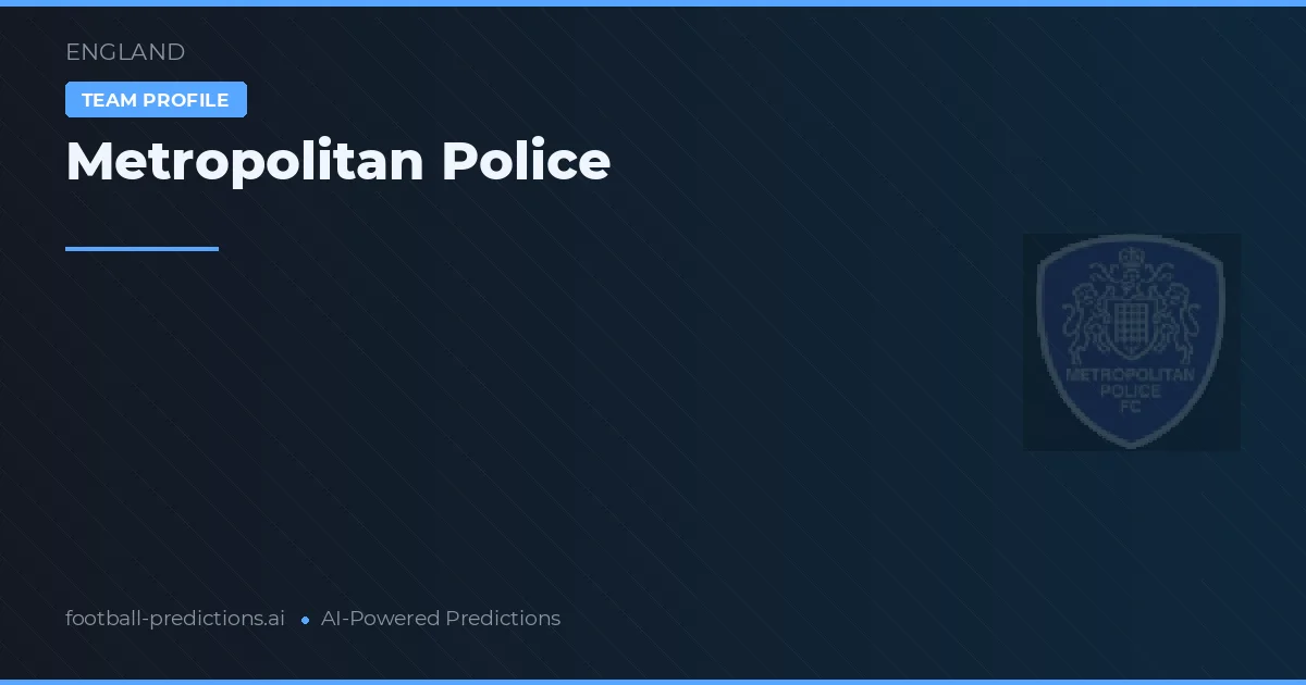 Metropolitan Police Typy i statystyki