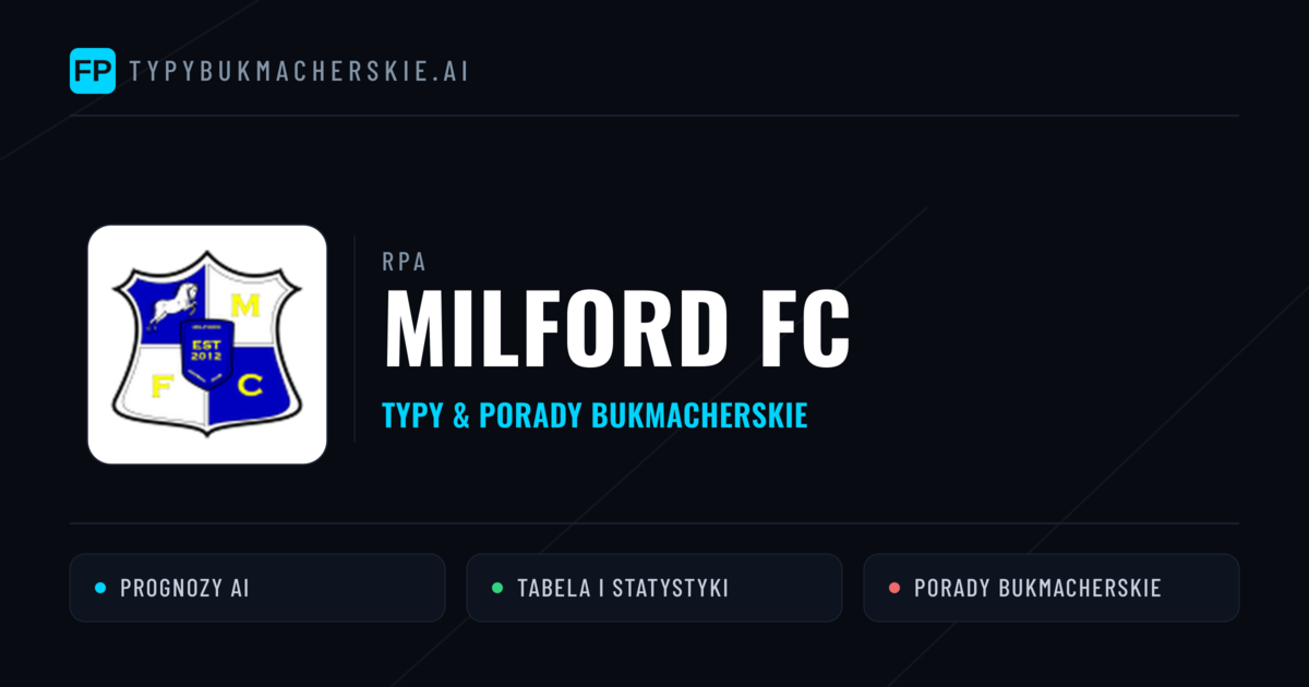 Milford FC Typy i statystyki