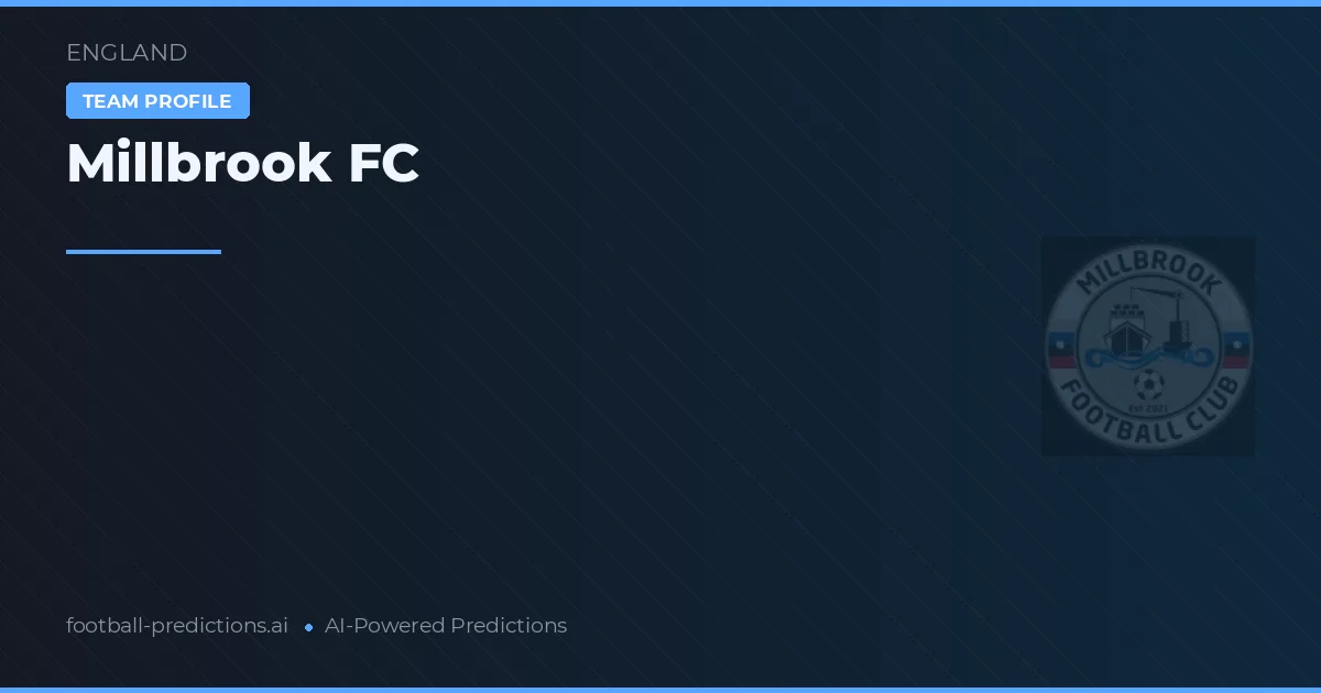 Millbrook FC Typy i statystyki
