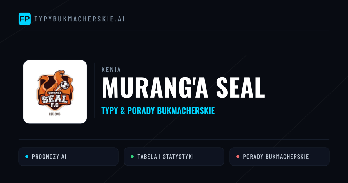 Murang'a SEAL Typy i statystyki