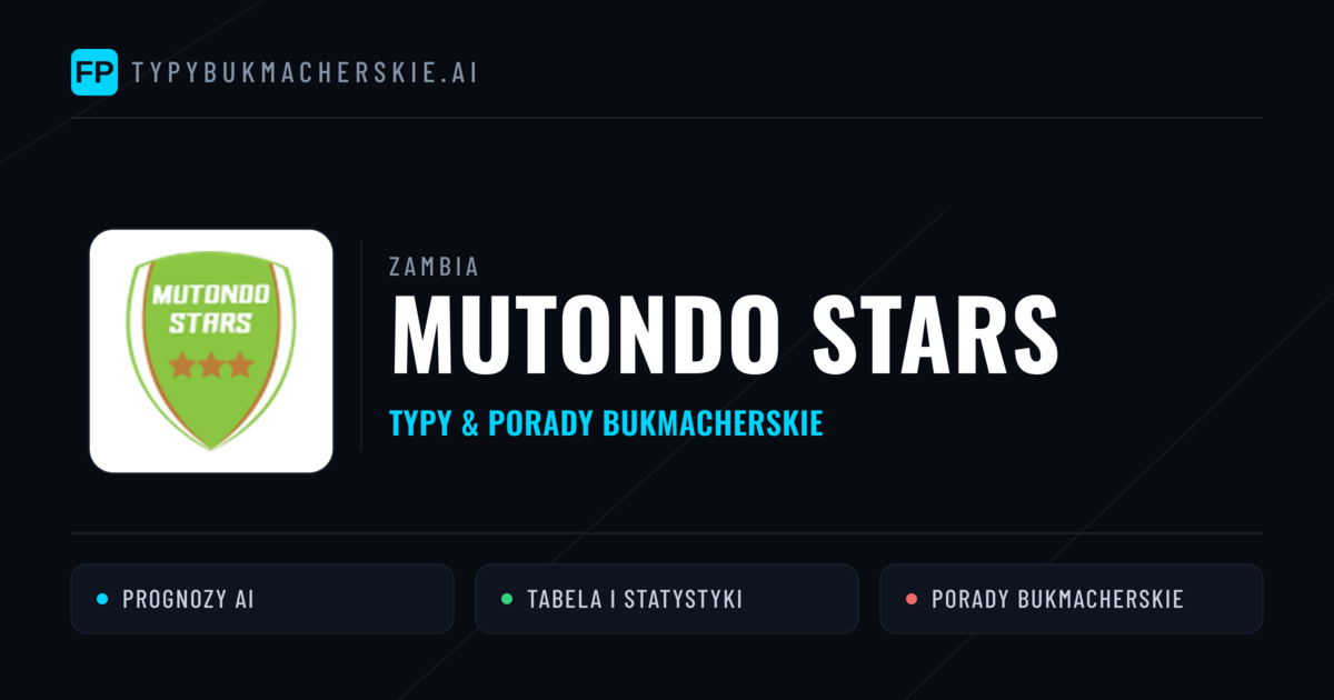 Mutondo Stars Typy i statystyki
