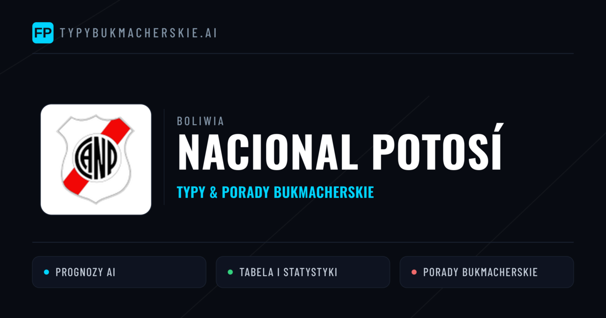 Nacional Potosí Typy i statystyki