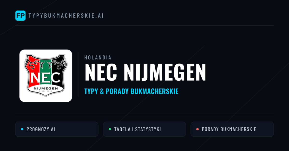 NEC Nijmegen Typy i statystyki