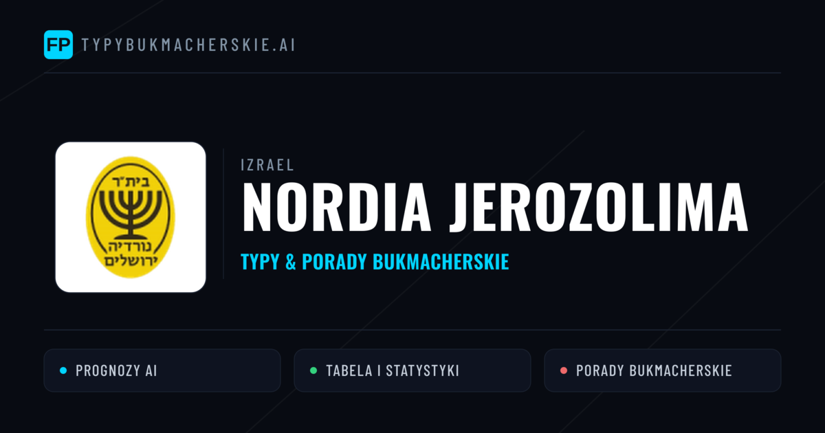 Nordia Jerozolima Typy i statystyki