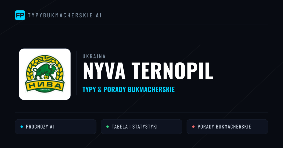 Nyva Ternopil Typy i statystyki