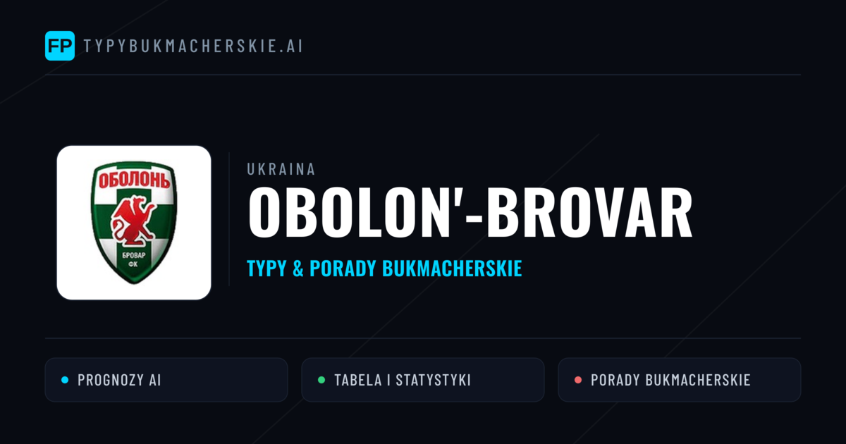 Obolon'-Brovar Typy i statystyki