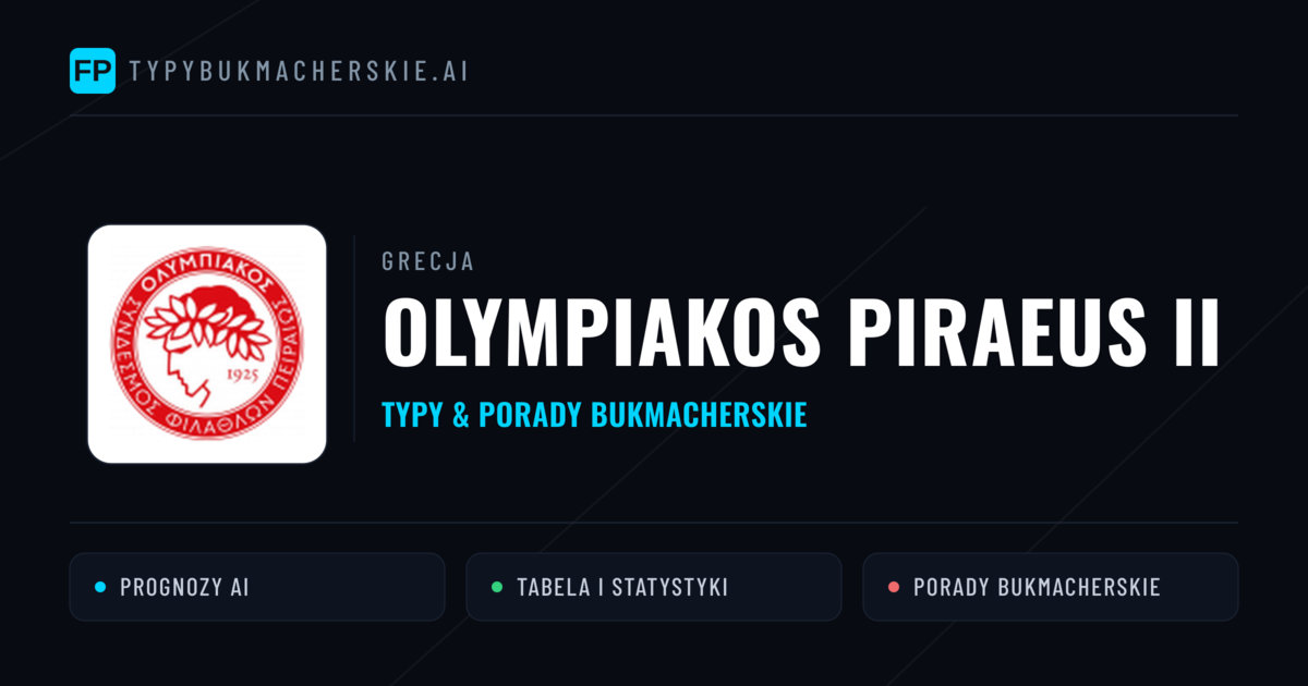 Olympiakos Piraeus II Typy i statystyki