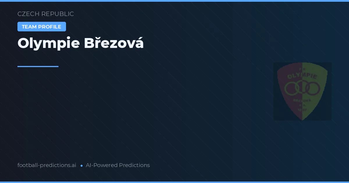 Olympie Březová Typy i statystyki