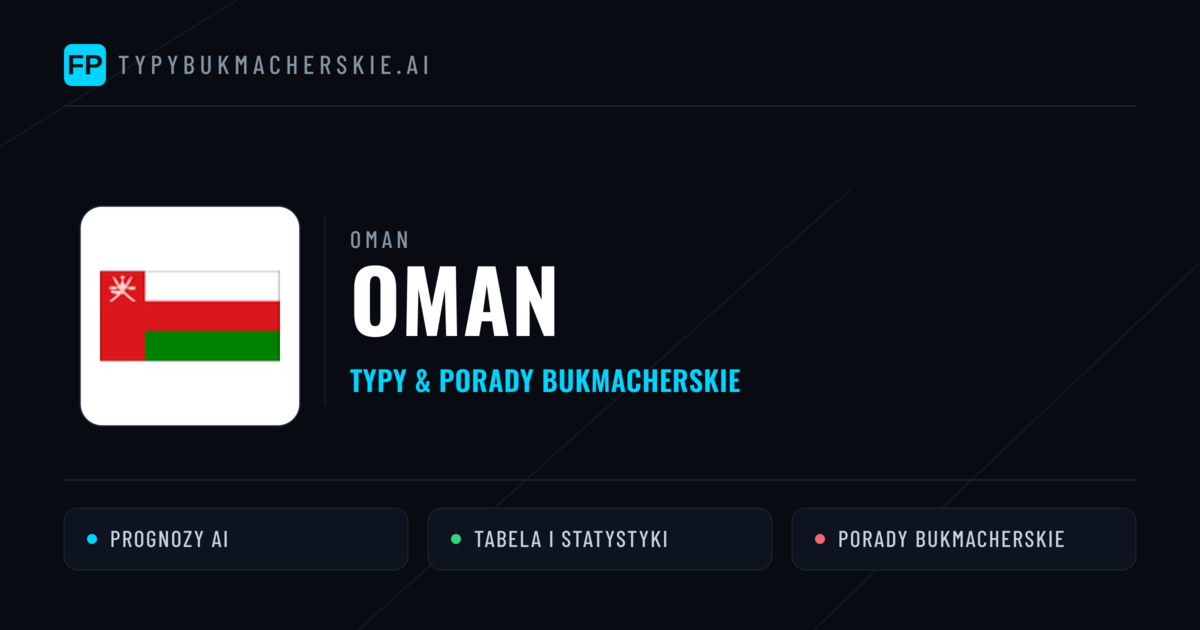 Oman Typy i statystyki