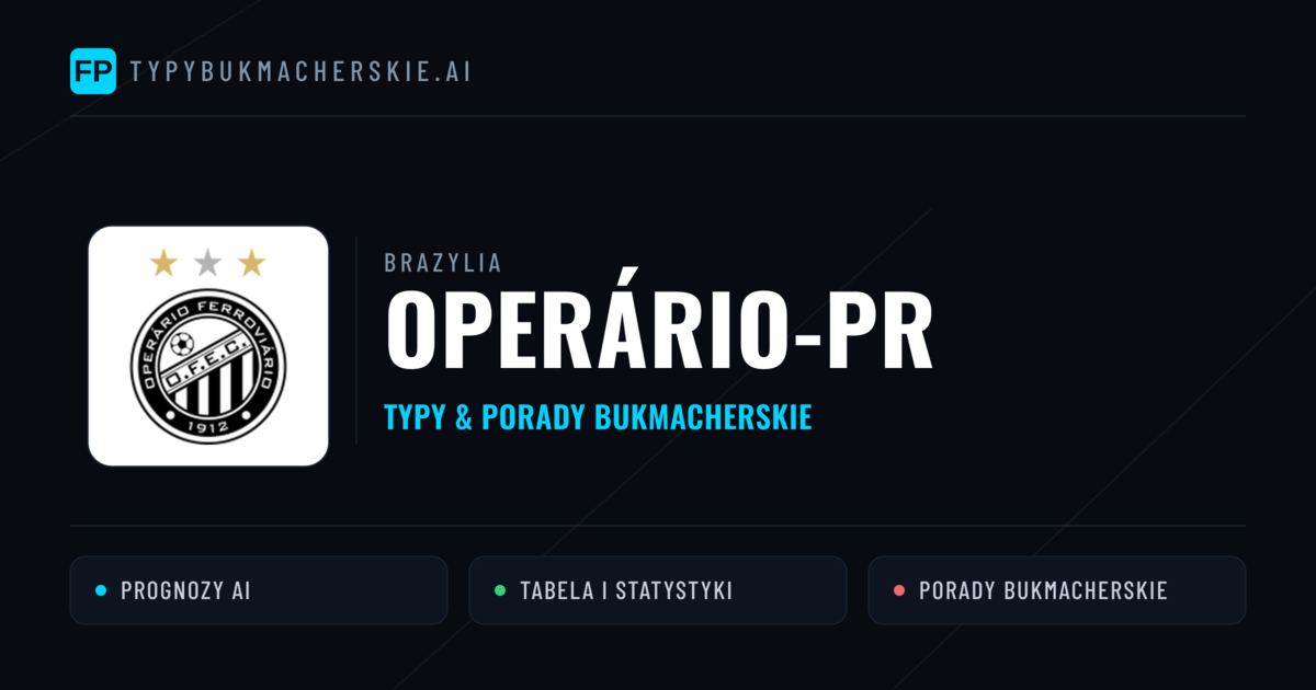 Operário-PR Typy i statystyki
