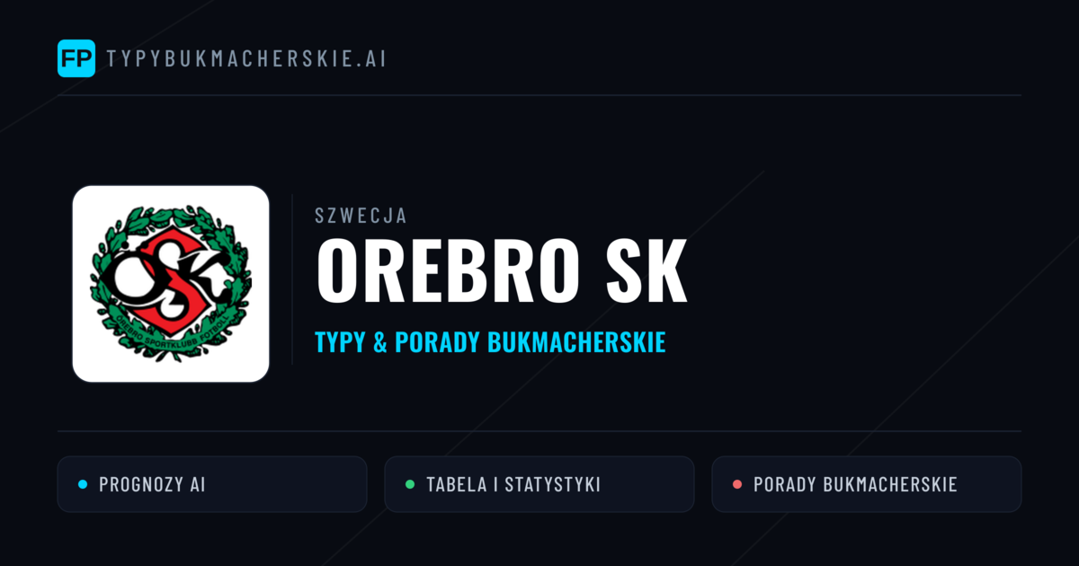 Orebro SK Typy i statystyki