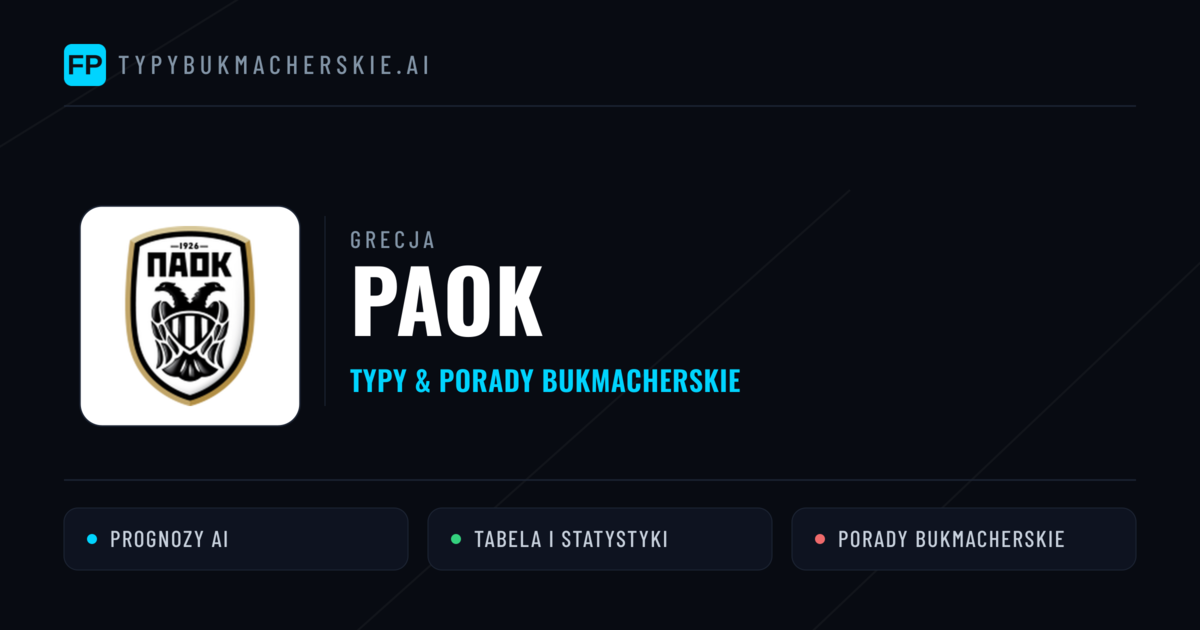 PAOK Typy i statystyki