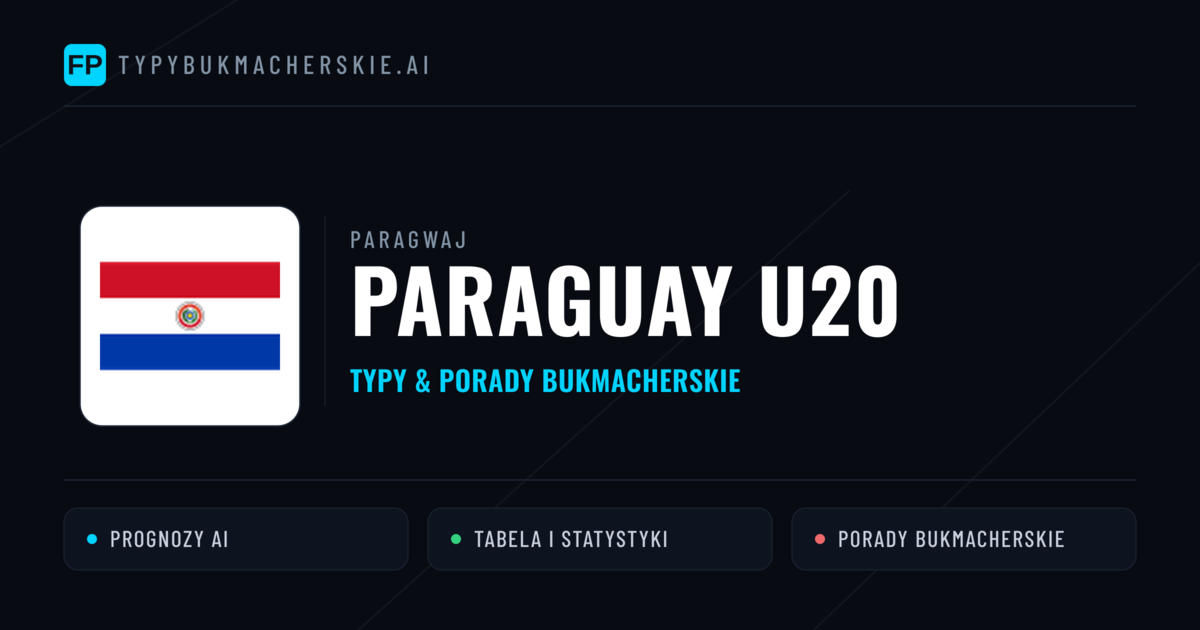 Paraguay U20 Typy i statystyki