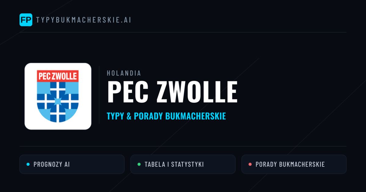 PEC Zwolle Typy i statystyki