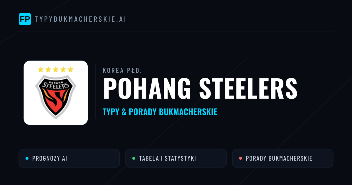 Pohang Steelers Typy i statystyki
