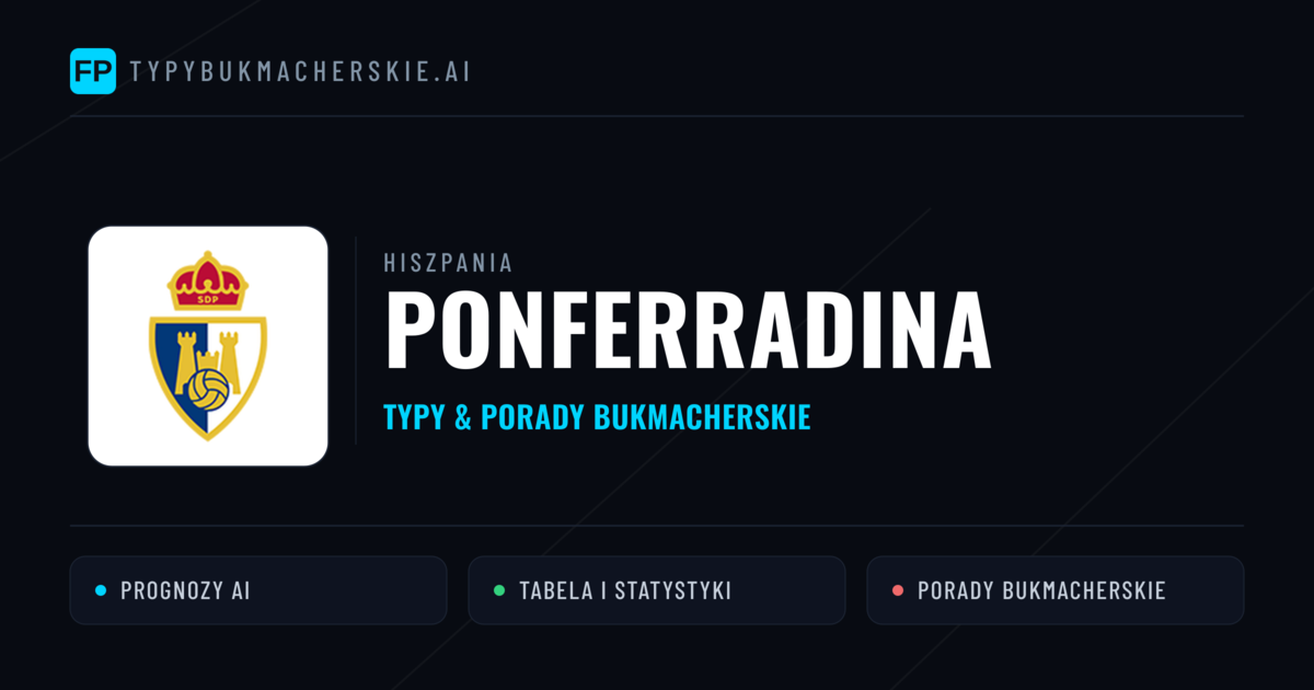 Ponferradina Typy i statystyki