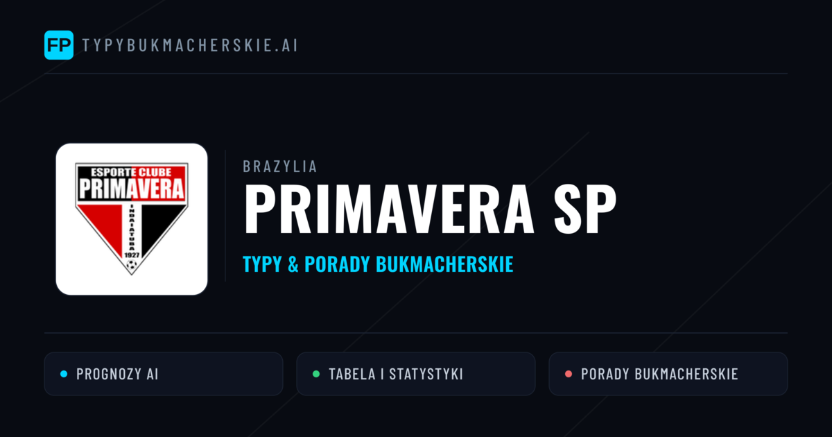 Primavera SP Typy i statystyki