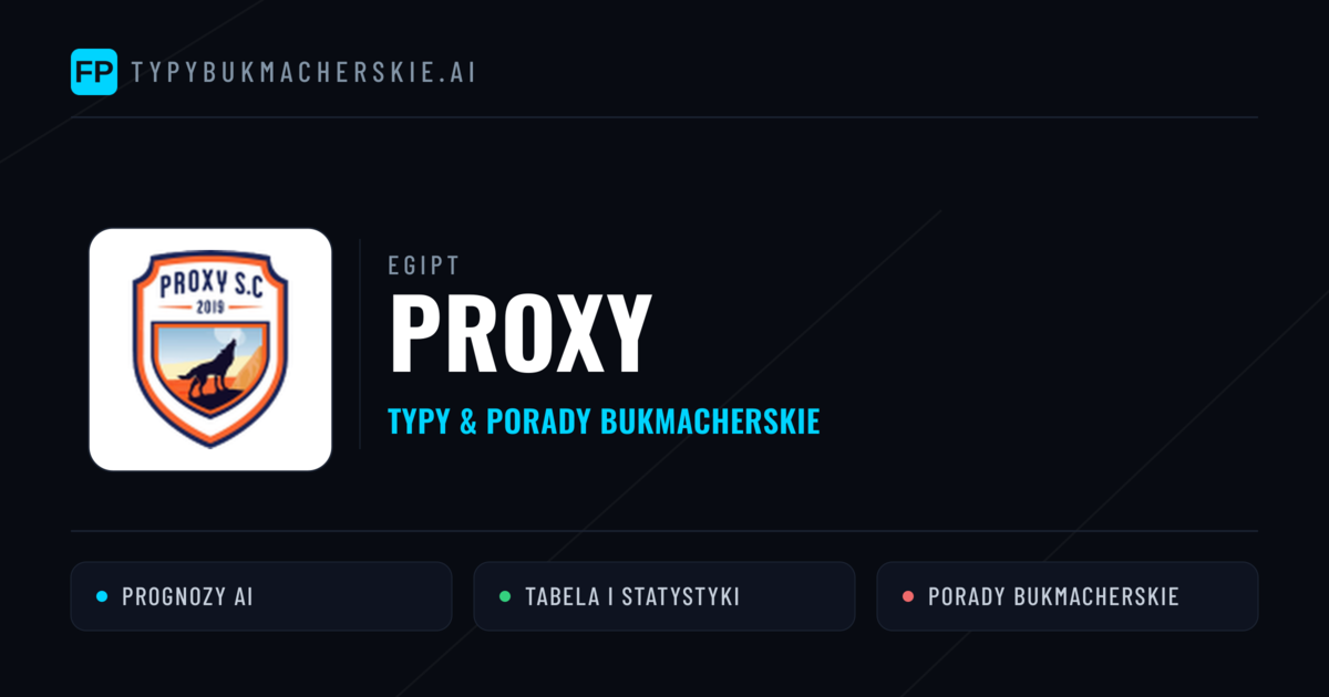 Proxy Typy i statystyki