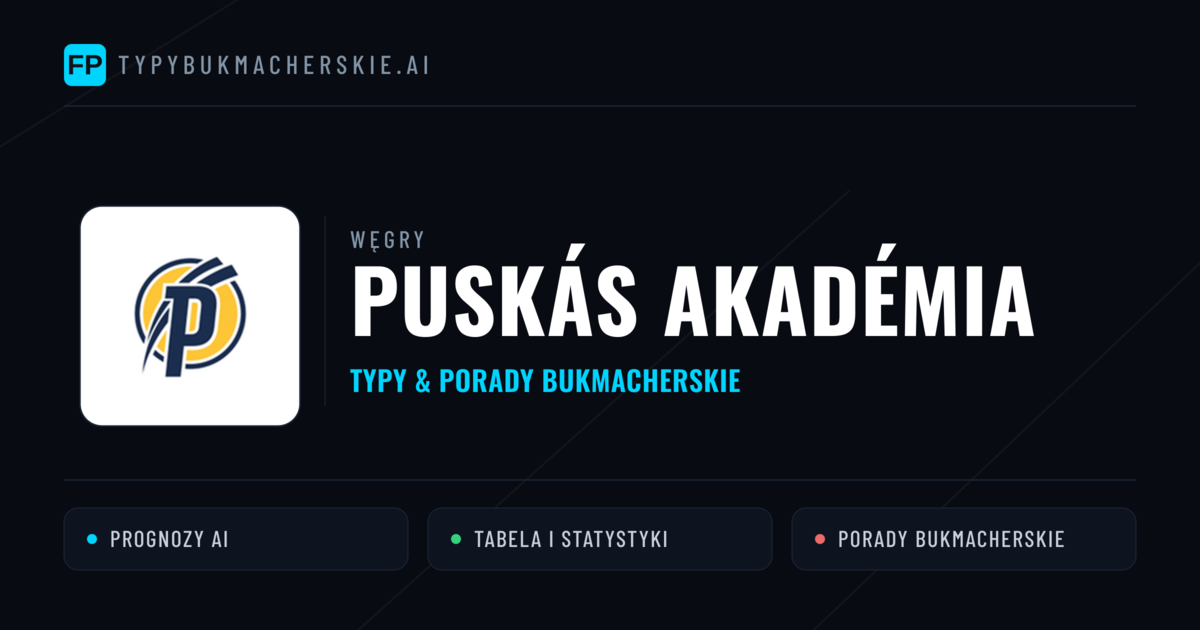 Puskás Akadémia Typy i statystyki