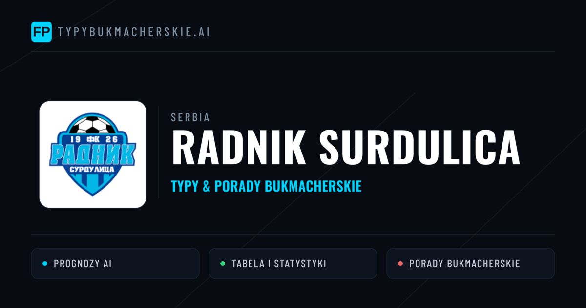Radnik Surdulica Typy i statystyki
