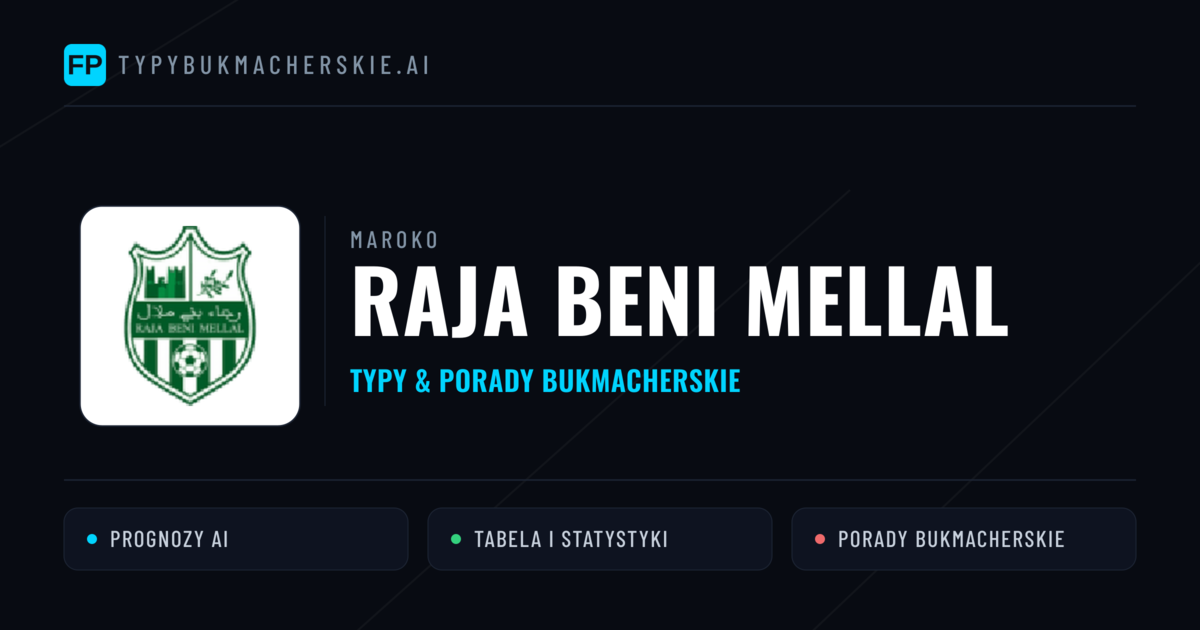 Raja Beni Mellal Typy i statystyki