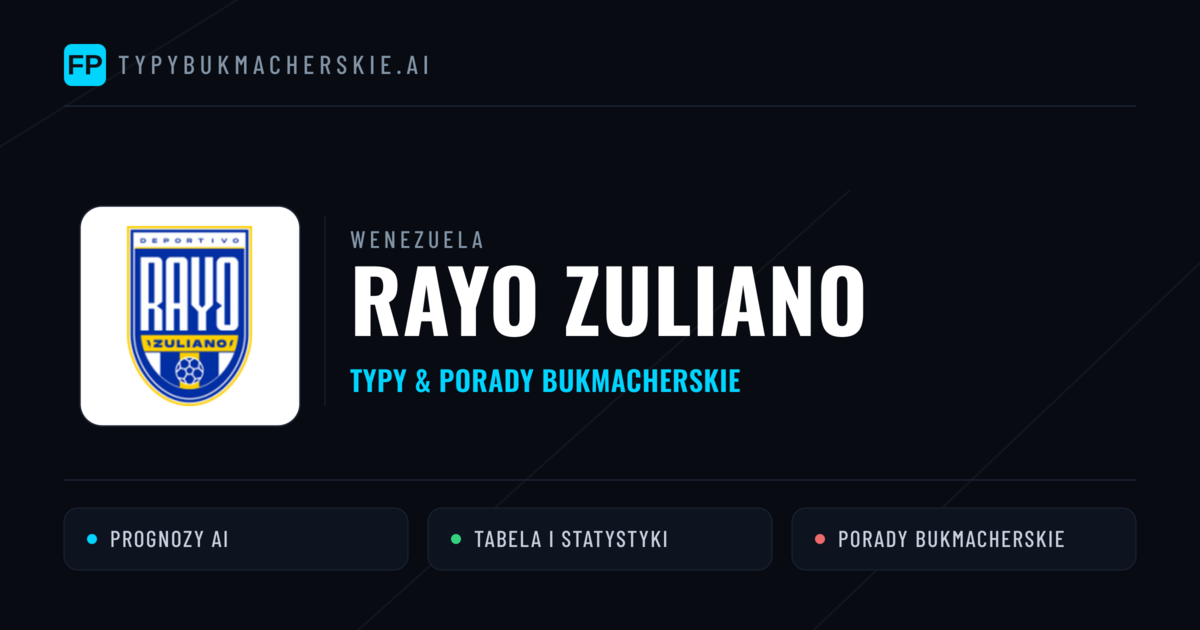 Rayo Zuliano Typy i statystyki