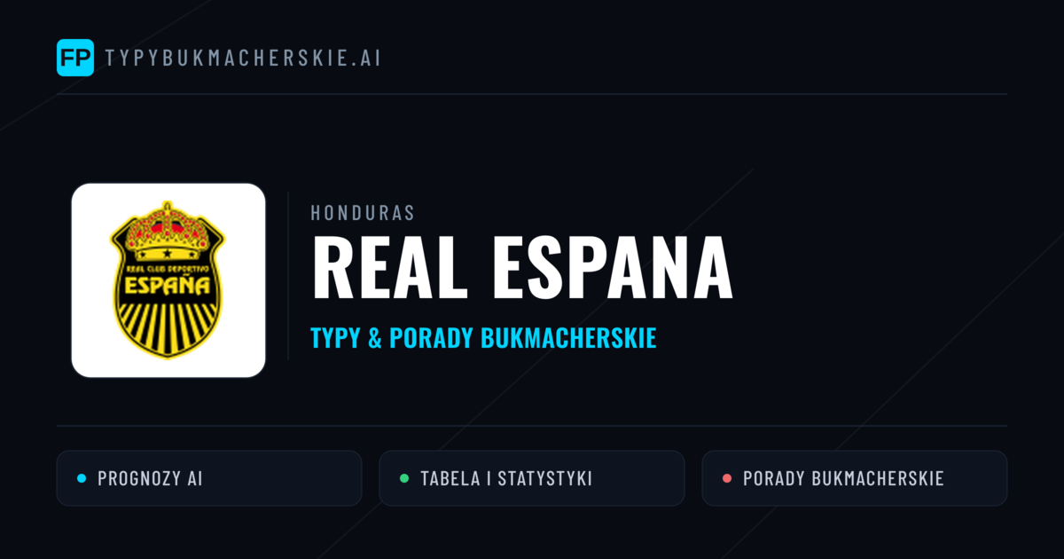 Real Espana Typy i statystyki
