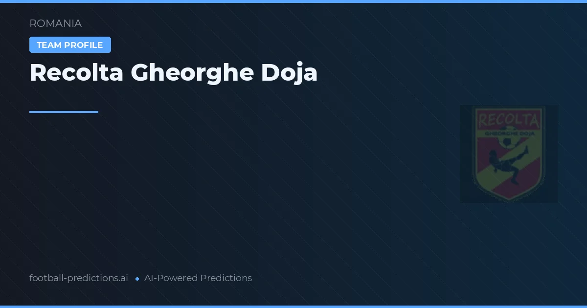 Recolta Gheorghe Doja Typy i statystyki