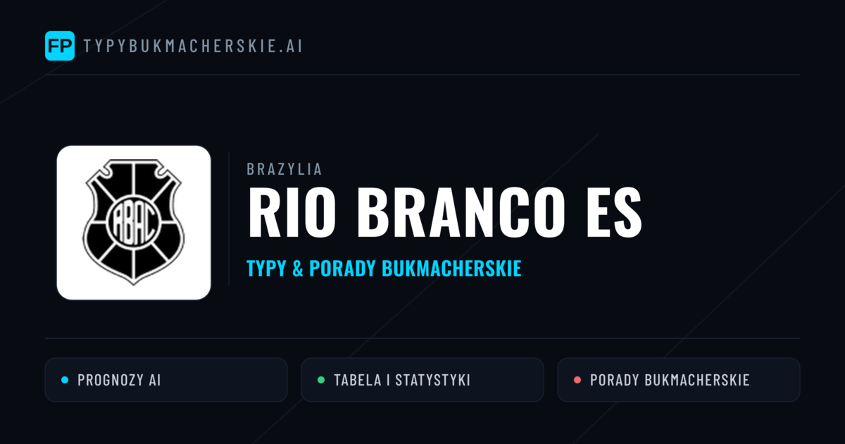 Rio Branco ES Typy i statystyki