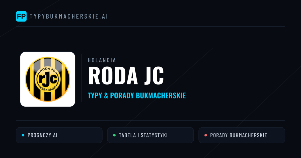 Roda JC Typy i statystyki