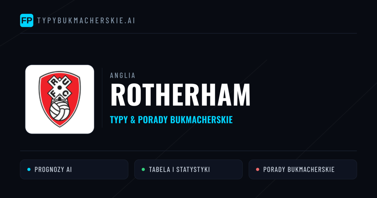 Rotherham Typy i statystyki
