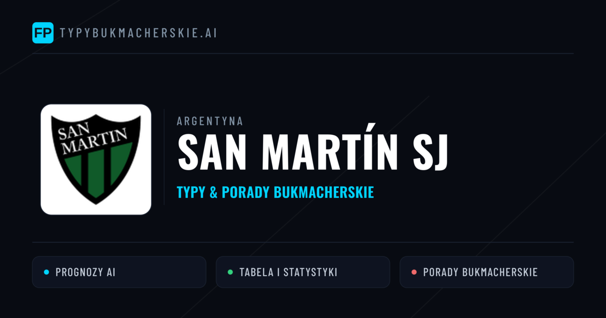 San Martín SJ Typy i statystyki