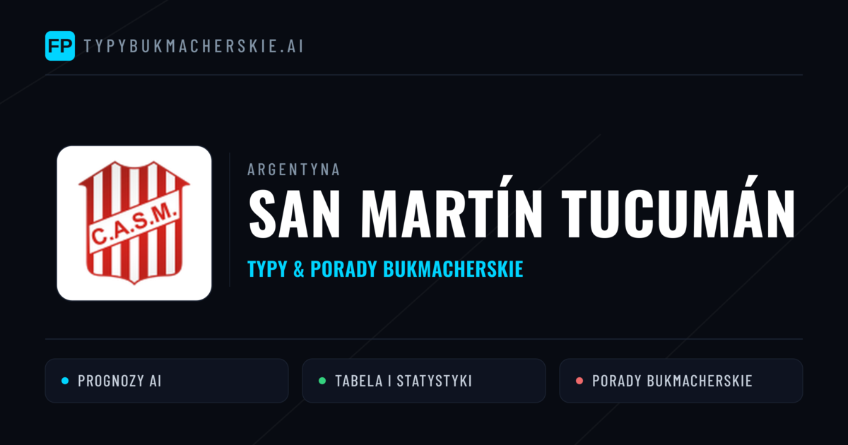 San Martín Tucumán Typy i statystyki